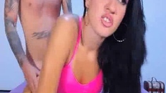 This Brunette Girlfriend Sucking Hard Dick