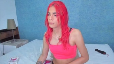 Pretty ReadHead Tranny Babe Toy Tight Ass