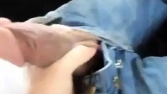 Dad Fuck His Son On The Car