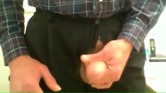 Old Guy Masturating