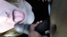 sissy crossdresser sucks massive BBC