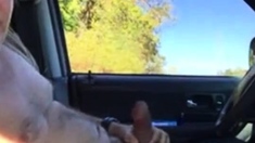 Daddy in the car play and cum