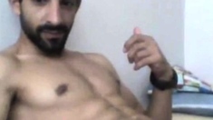 Turkish handsome hunk with big cock cumming