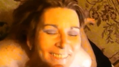 My Amateur Girl 15yrs Compiltation Of Facials Part 1.