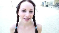 Hot amateur teen blowjob and facial HD video