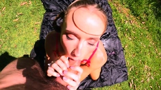 Scarlet Chase Oil Squirting Anal Fucking POV In the Sun!