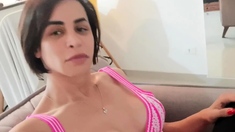 Cute brunette amateur blowjob