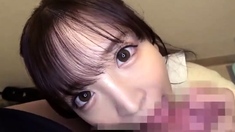 Great close up in japanese teen blowjob pov