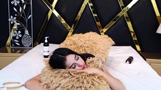 Curly Blonde Teen Records Solo Dildo Masturbation More at
