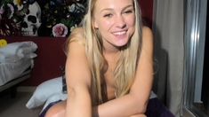 Blonde Teen Solo Masturbating On Webcam