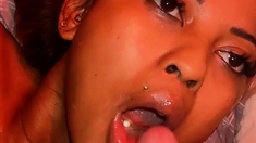 Amateur MILF blowjob cumshot