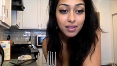 Hottest brunette solo webcam masturbation 2