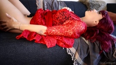 Beautiful Sonya having a horny solo toy masturbation