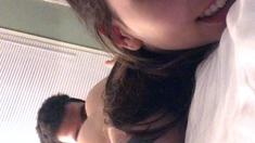Brunette amateur teen masturbate to her boyfriend