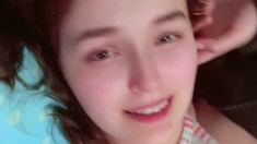 Pretty redhead webcam masturbation show