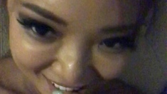 Amateur asian big babe suck and anal