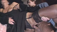 Brunette hardcore blowjob