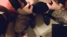 Crossdressers Suck And Swap Big Cocks