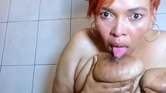 Great Big Boobs On Masturbating Redhead