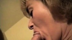 Blonde Amateur Milf Loves Sucking Cock