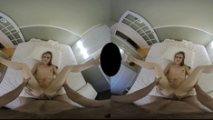 Small tit brunette sucks a big cock hardcore