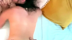 Amateur teen Blowjob with hardcore drilling