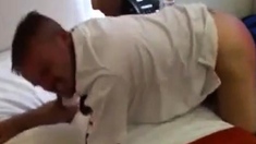 Spanked Gay Amateur Loves It Rough