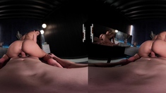 Brunette whore hardcore pov action