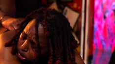 Big Booty Ebony Slut Fucks Her Landlord