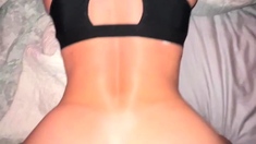 Amateur blonde ass fucked and facialized