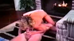 Hot blonde sotckings blowjob anal fuck vintage