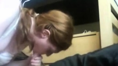 Girl's American-czech Deep Throat Blowjob