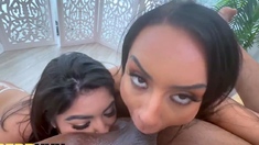 POV Threesome with Cara and Hazel Heart's Steamy Black