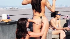 Sexy Brunette Teen Outdoor Masturbation