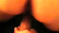 Quick fuck in the motel room bed