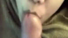 Asian Japanese Girlfriend Cum Facial Blowjob