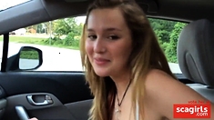 Teen Couple Fuck In The Car (first Video)