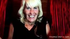 Mature Blonde Masturbating In A Webcam