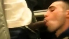 suck a big black dick subway